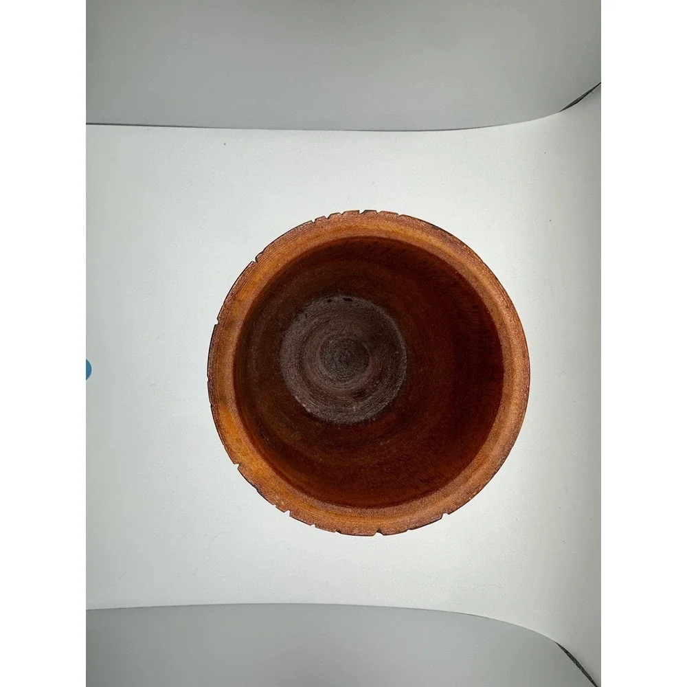 1970s Large Vintage Wood Carved Puerto Rico‎ Mortar & Pestle Great Condition
